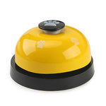 Pet Toy Training Called Dinner Small Bell Footprint Ring Dog Toys, 3pcs Pet Bell Yellow, 3pcs Pet Bell Red, 3pcs Pet Bell Pink, 3pcs Pet Bell White, 3pcs Pet Bell Royal Blue