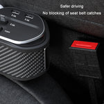 Car Seat Clip Organizer Multifunctional Car Charger, Specification:, Carbon Fiber, Wireless Charge