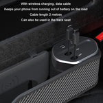 Car Seat Clip Organizer Multifunctional Car Charger, Specification:, Carbon Fiber, Wireless Charge