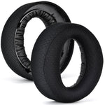 For Sony PS5 Wireless Pulse 3D 2pcs Headphone Replacement Earpads, Velvet, Burlap Gray, Football Network