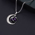 Luminous Zodiac Moon Titanium Steel Necklace Personalized Moon Pendant, Necklace Libra, Necklace Scorpio, Necklace Sagittarius, Necklace Aquarius, Necklace Capricorn, Necklace Pisces, Necklace Aries, Necklace Taurus, Necklace Gemini, Necklace Cancer   ...