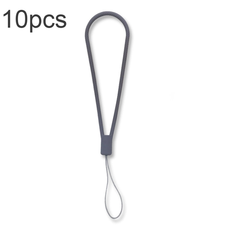 10pcs  Silicone Woven Pattern  Cell Phone Lanyard Anti-loss Hand Rope, Dark Night Green, White, Grass Purple, Light Green, Clove Purple, Antique White, Black, Red, Matcha Green, Lemon Yellow, Shallow Purple, Sand Pink, Sugar Orange, Tea Red            ...