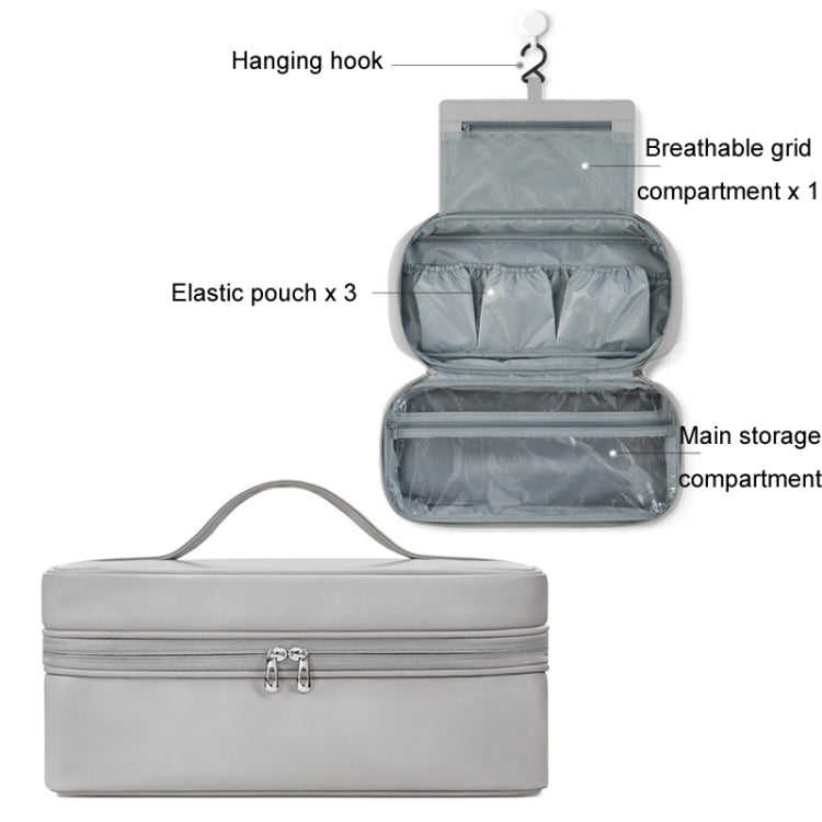 Baona BN-DS006 for Dyson Airwrap Multifunctional PU Leather Storage Bag, BN-DS006 Grey