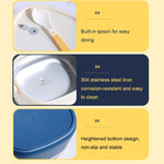 Large Capacity Oval Divided Portable Office Insulation Lunch Box, 600ml (Stainless Yellow), 600ml (Stainless Purple), 1.2L (Stainless Yellow), 1.2L (Stainless Purple), 600ml (Plastic Blue), 600ml (Plastic Yellow), 600ml (Plastic Purple)                ...