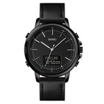 SKMEI 1652 Dual Movement Sports Leather Alloy Male Watch, Rose Gold Shell White Machine, Rose Gold Shell Black Machine, Gold Shell Black Machine, Black Shell Black Machine, Silver Shell White Machine, Silver Shell Black Machine