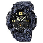 SKMEI 1637 Sports Digital Display Outdoor Shockproof Plastic Large Dial Men Watch, Black, Army Green, Blue Camouflage, Army Green Camouflage, Gray Black