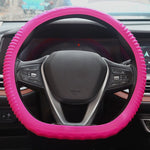 Silicone Non-slip Wear-resistant Concave Point Car Steering Wheel Cover, 34-38cm