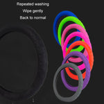 Silicone Non-slip Wear-resistant Concave Point Car Steering Wheel Cover, 34-38cm