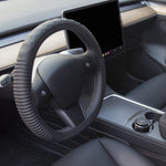 Silicone Non-slip Wear-resistant Concave Point Car Steering Wheel Cover, 34-38cm