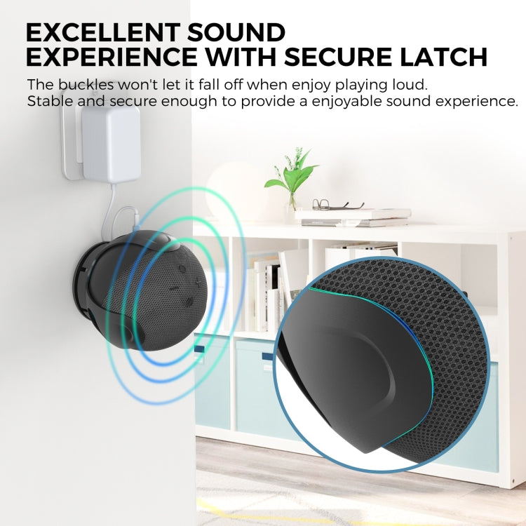 For Amazon Echo Dot 4/5 AhaStyle PT183 Speaker Wall Storage Stand, For Amazon Echo Dot 4/5 Black, For Amazon Echo Dot 4/5 White