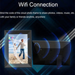JT101F-C01 10.1-Inch Smart Touch Electronic Photo Frame With Human Sensor Function, US Plug, 10.1-Inch