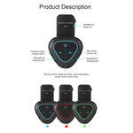 LX1 Motorcycle Half Helmet Waterproof Wireless 5.3 Bluetooth Headset, English