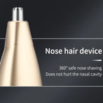 5 In 1 Haircut Digital Display Water Washing Shaver Nose Hair Electric Push Shear Set, LK-881 5 In 1 (Silver)