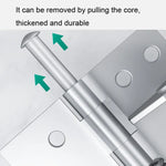 4 Inch Multifunctional Door Closer Automatic Door Closing Hinge, Color Steel Silver, Black, Color Steel Gold
