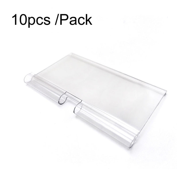 10pcs /Pack Label Strip Supermarket Display Price Sign, 40 x 60mm, 40 x 80mm, 40 x 100mm