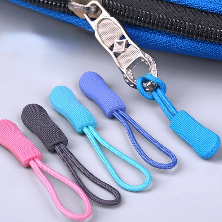 10pcs /Pack TPU Plastic Slider Zipper Cord Caterpillar Puller