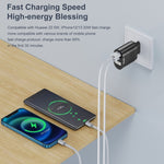 65W GaN Mobile Phone Charger PD Fast Charge Computer Adapter, Black EU Plug, Black UK Plug, Black US Plug, Black AU Plug, Black KR Plug, White EU Plug, White UK Plug, White US Plug, White AU Plug, White KR Plug