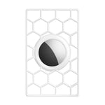 For AirTag 2nd Gen / AirTag 1st Gen Location Tracker Card Shape Honeycomb Protective Cover, Honeycomb White, Honeycomb Black