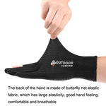 Cycling Thin Sunscreen UV Protection Mesh Breathable Ice Silk Two-finger Gloves