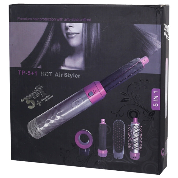 5 In 1 Hot Air Comb Automatic Curling Iron Curling & Straightening Hair Styling Comb Hair Dryer, EU Plug, UK Plug, US Plug