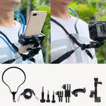 TUYU Camera Neck Holder Mobile Phone Chest Strap Mount  For Video Shooting//POV, Standard (Black), Standard (Blue), With Phone Clip (Black), With Phone Clip (Blue), Vertical Shooting (Black), Vertical Shooting (Blue), Vertical +Phone Clip (Black)      ...