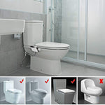 Bidet Toilet Seat Attachment With Hot & Cold Double Nozzle Personal Hygiene, 7/8 For North America, 1/2  For Asia/Australia/UK, 3/8 For Europe