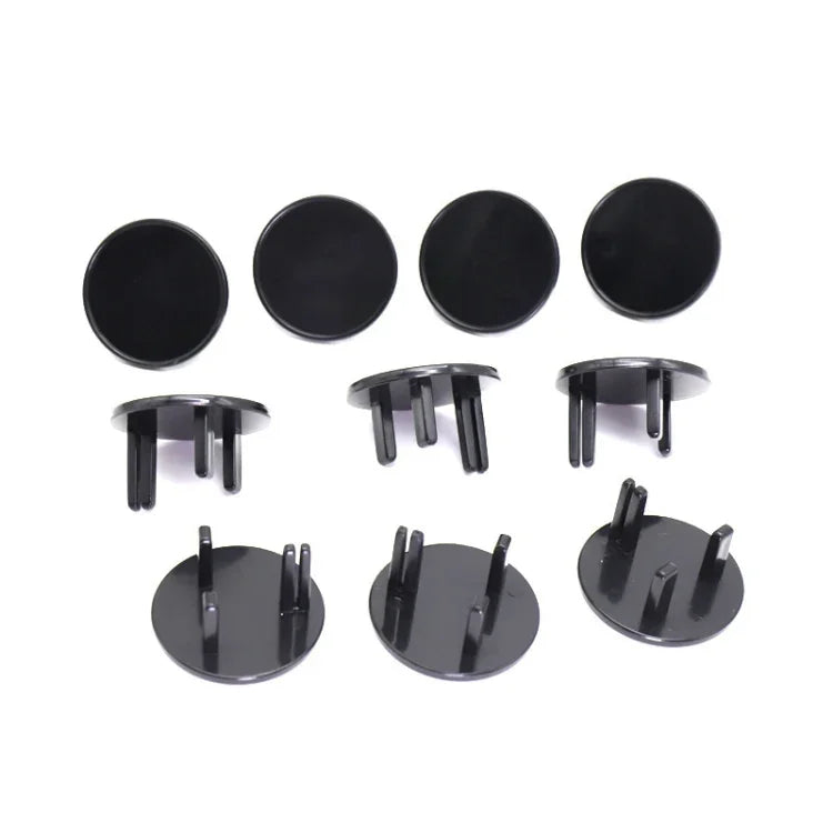 UK 3-Hole Baby Socket Protection Cover, Round Black, Round Transparent, Pear Shaped White