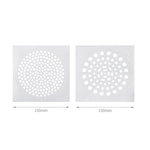 FASOLA 15pcs /Bag Sink Disposable Filter Sewer Mouth Non-woven Floor Drain Sticker, Small Hole, Large Hole