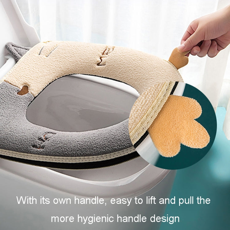 Universal Warm Toilet Seat Home Suede Toilet Cover
