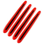 8pcs/set Car Door Handle Rearview Mirror Safety Warning Protective Reflective Sticker, Red, Yellow, White, Blue, Fluorescent Green