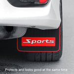 2pcs Car Tire Mud Flap Modification Plastic Anti-Splash Mud Flap, Sports, Cat Eye, Large Sports, Large Blank