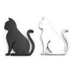 3D Cute Car Decoration Body Scratch Blocking Sticker, Black Cat