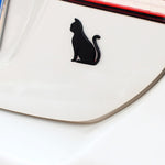 3D Cute Car Decoration Body Scratch Blocking Sticker, Black Cat