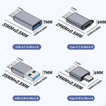 Micro B Male Adapter USB Link HDD Enclosure Interface Converter, USB Female Transfer, Type-C Female Transfer, USB Male Transfer, Type-C Male Transfer
