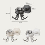 Multifunctional Six-claw 360-degree Rotating Hook Rack Kitchen Storage Seamless Punch-free Hooks