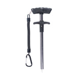 Aluminum Alloy Decoupler T-Shaped Fish Hook Remover Sea Fishing Equipment 24 X 7.5cm, Blue, Gray+Spring Rope