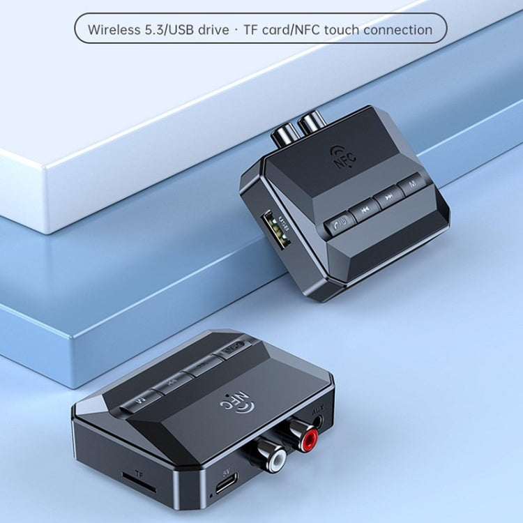 Bluetooth 5.3 Receiver NFC Function Stereo Amplifier To Wireless Adapter, T59