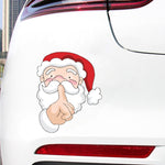 Santa Claus Elk Car Window Decorative Stickers Car Side Window Bumper Decal, A Model 13 x 9cm, A Model 20 x 14cm, B Model 13 x 11cm, B Model 20 x 17cm, C Model 13 x 10cm, C Model 20 x 16cm