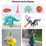 3D Printing Pen Consumables 1.75mm High Tough Line Material Environmental Raw Material Printing Silk Thread, 10colors /Set PCL 5m