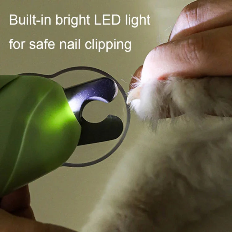 LED Pet Nail Clippers Dog And Cat Nail Clippers With Nail Polisher