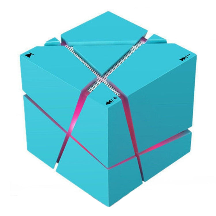 Qone Cube AI Smart Voice-Controlled Bluetooth Speaker RGB Light Mini Wireless Audio, AI Voice-Controlled (Black), AI Voice-Controlled (White), AI Voice-Controlled (Blue), AI Voice-Controlled (Pink)