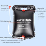 Outdoor Folding Solar Shower Bag Portable Water Storage Bag For Home Use, 20L, 25L