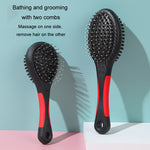 Pet Double Sided Comb With Protective Points Cat Dog Clean Grooming Comb, Large