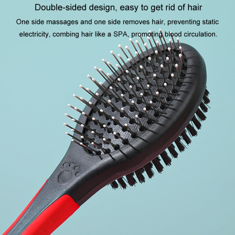 Pet Double Sided Comb With Protective Points Cat Dog Clean Grooming Comb, Large
