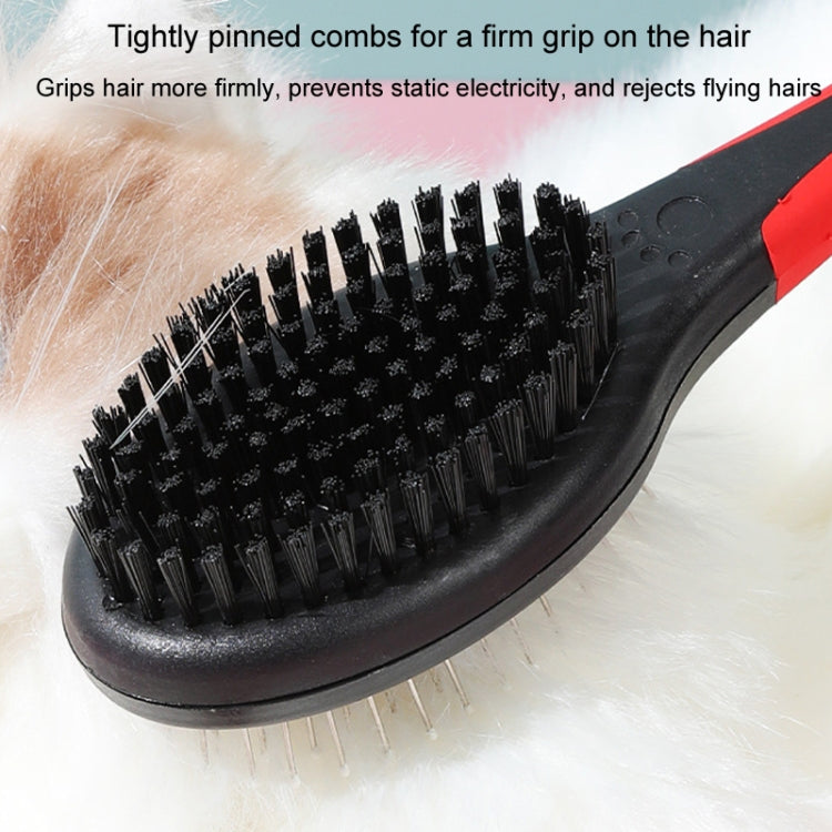 Pet Double Sided Comb With Protective Points Cat Dog Clean Grooming Comb, Large