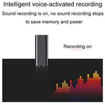 Q25 Intelligent Voice Recorder With Screen HD Noise Canceling Back Clip Voice Reporter, 4GB, 8GB, 16GB, 32GB