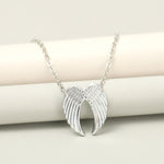 Angel Wings Necklace Guardian Angel Pendant Collar Chain Jewelry