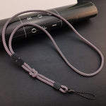 Dual-use Detachable Adjustment Mobile Phone Lanyard Anti-lost Wrist Rope, Light Brown, Black and Blue, Pink