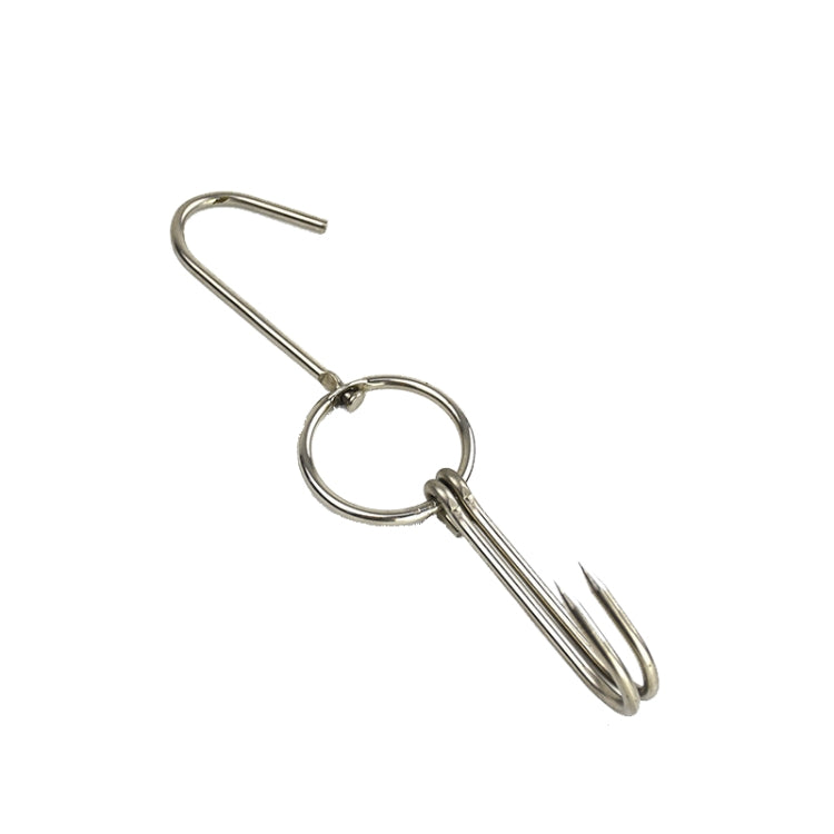 Stainless Steel Double Ring Duck Cooker Hanger Outdoor Barbecue Hanging Hook Stand, 3 Centi Small Ring 23cm, 3 Centi Small Wax Ring 24.5cm, 3 Centi Large Wax Ring 33cm, 3 Centi Medium Wax Ring 29cm, 4 Centi  Steel Thick Short 24cm                      ...