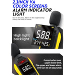 FNIRSI Noise Decibel Meter Home Volume Detector, Yellow